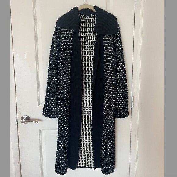 Joseph Sweaters - JOSEPH 100% Wool Black & White Sweater Med